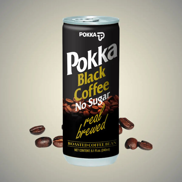 Ready to Drink Black Coffee No Sugar 240ml - POKKA INDIACoffee