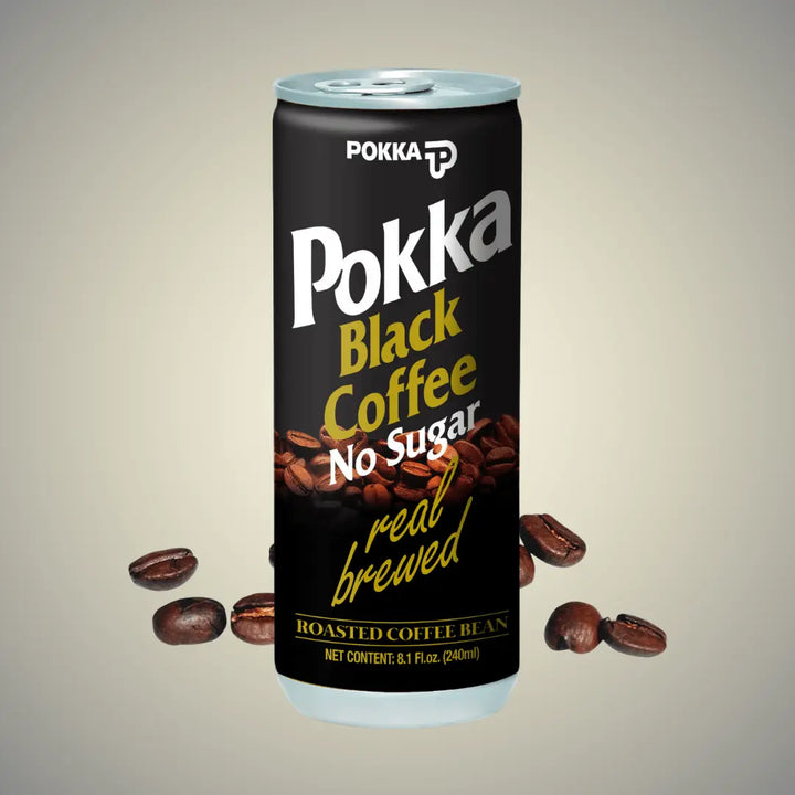 Ready to Drink Black Coffee No Sugar 240ml - POKKA INDIACoffee