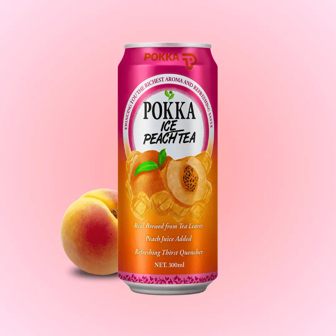 Poch Tea POKKA Peach Iced Tea 300ml | Ready-to-Drink Brewed Ice Tea India ...