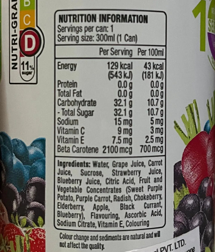 Ready to Drink Mixed Berries & Carrot Juice 300ml - POKKA INDIAFruit Juice