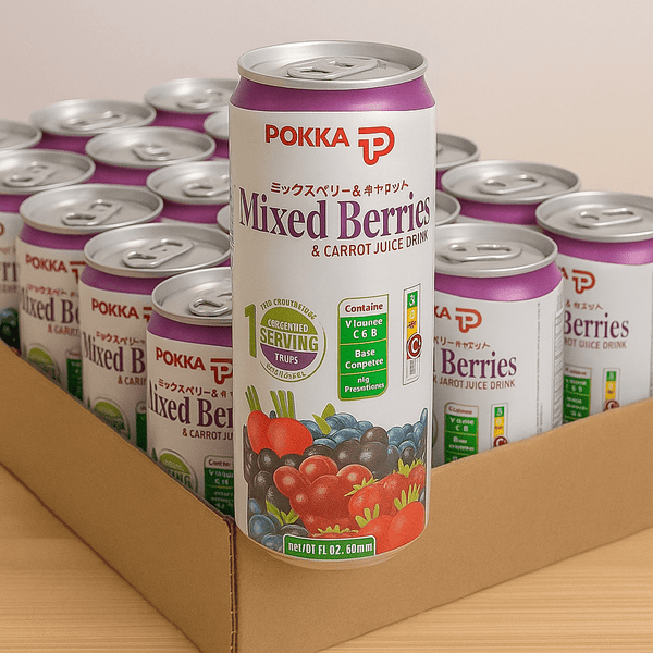 Ready to Drink Mixed Berries & Carrot Juice 300ml (Pack of 24) - POKKA INDIAFruit Juice