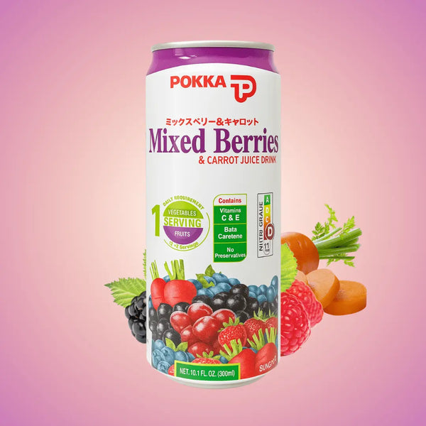 Ready to Drink Mixed Berries & Carrot Juice 300ml - POKKA INDIAFruit Juice